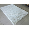 Silk Polyester Nipis Shaggy dengan Karpet Karpet Lurex